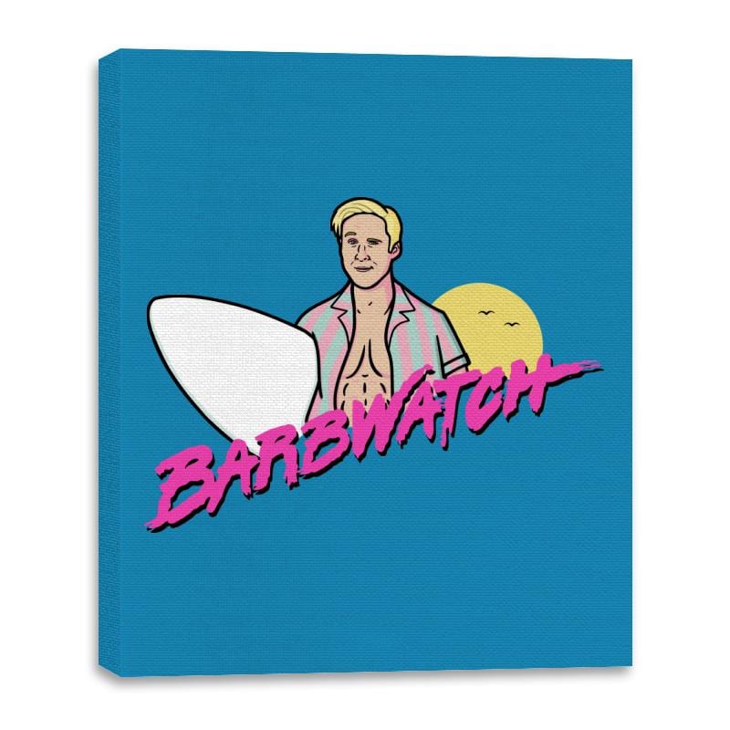 Barbwatch! - Canvas Wraps Canvas Wraps RIPT Apparel 16x20 / Sapphire