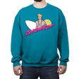 Barbwatch! - Crew Neck Sweatshirt Crew Neck Sweatshirt RIPT Apparel Small / Antique Sapphire