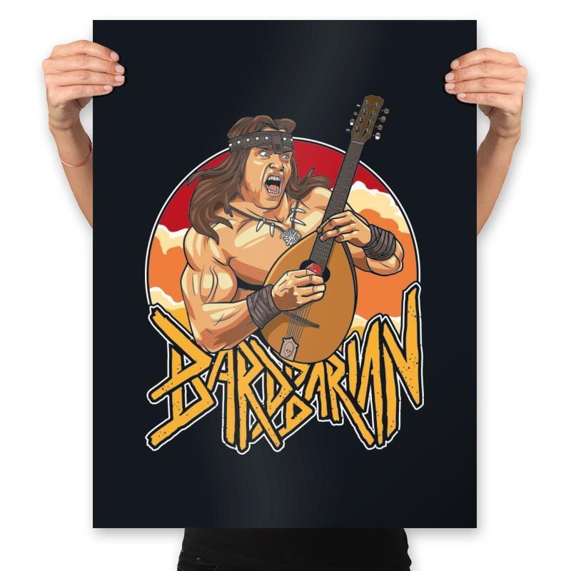 BardBarian - Prints Posters RIPT Apparel 18x24 / Black