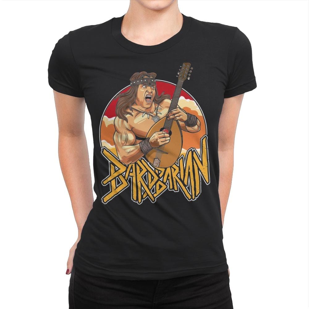 BardBarian - Womens Premium T-Shirts RIPT Apparel Small / Black