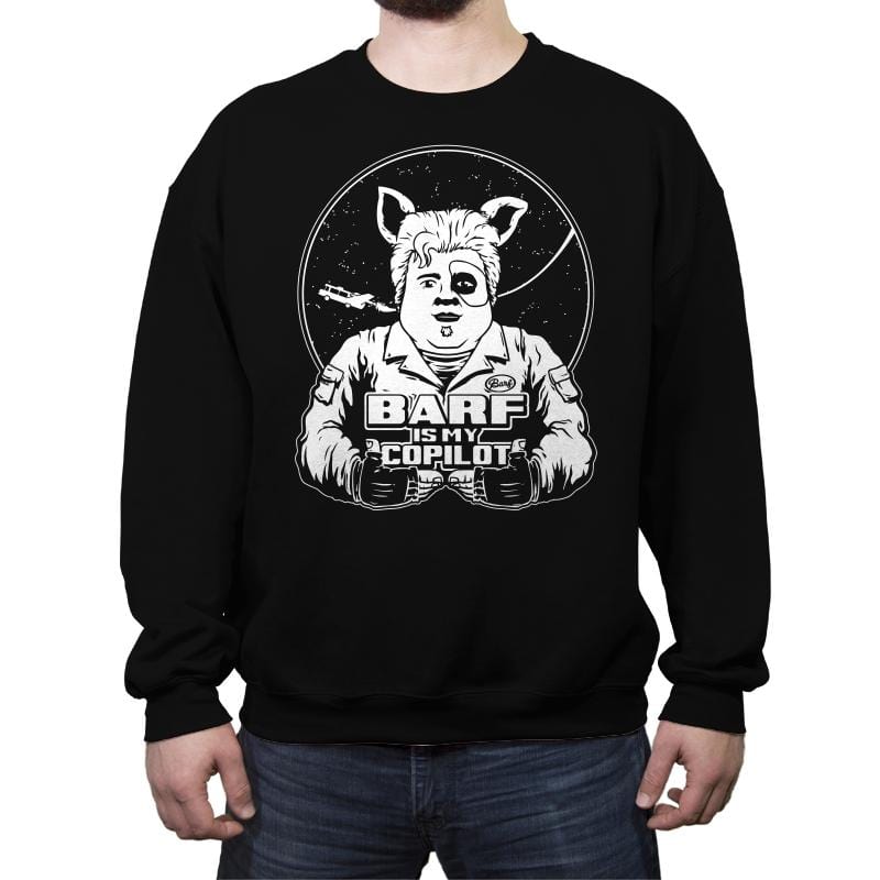 Barf Is My Copilot - Crew Neck Sweatshirt Crew Neck Sweatshirt RIPT Apparel Small / Black