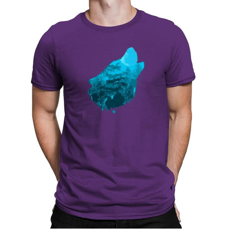 Bark at the Moon - Back to Nature - Mens Premium T-Shirts RIPT Apparel Small / Purple Rush