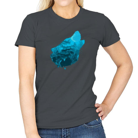 Bark at the Moon - Back to Nature - Womens T-Shirts RIPT Apparel Small / Charcoal