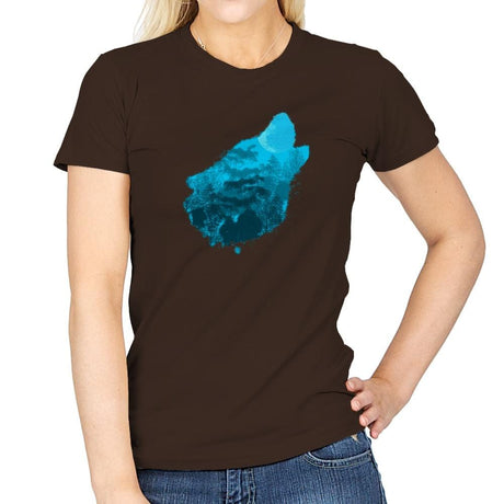 Bark at the Moon - Back to Nature - Womens T-Shirts RIPT Apparel Small / Dark Chocolate