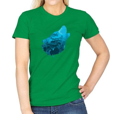 Bark at the Moon - Back to Nature - Womens T-Shirts RIPT Apparel Small / Irish Green