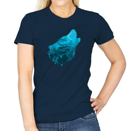 Bark at the Moon - Back to Nature - Womens T-Shirts RIPT Apparel Small / Navy