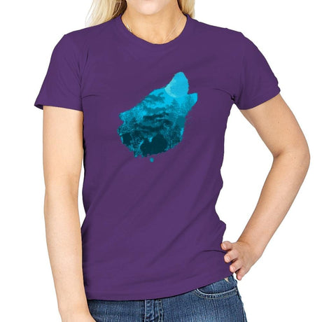 Bark at the Moon - Back to Nature - Womens T-Shirts RIPT Apparel Small / Purple