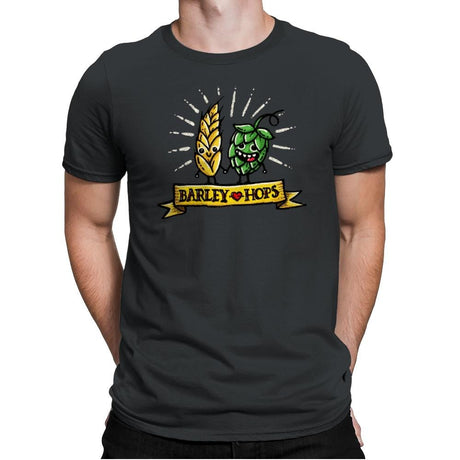 Barley Love Hopes - Mens Premium T-Shirts RIPT Apparel Small / Heavy Metal
