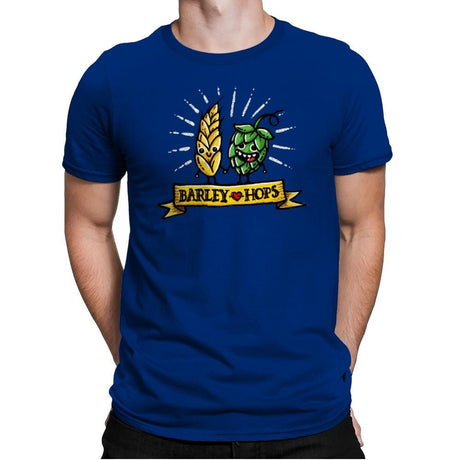 Barley Love Hopes - Mens Premium T-Shirts RIPT Apparel Small / Royal