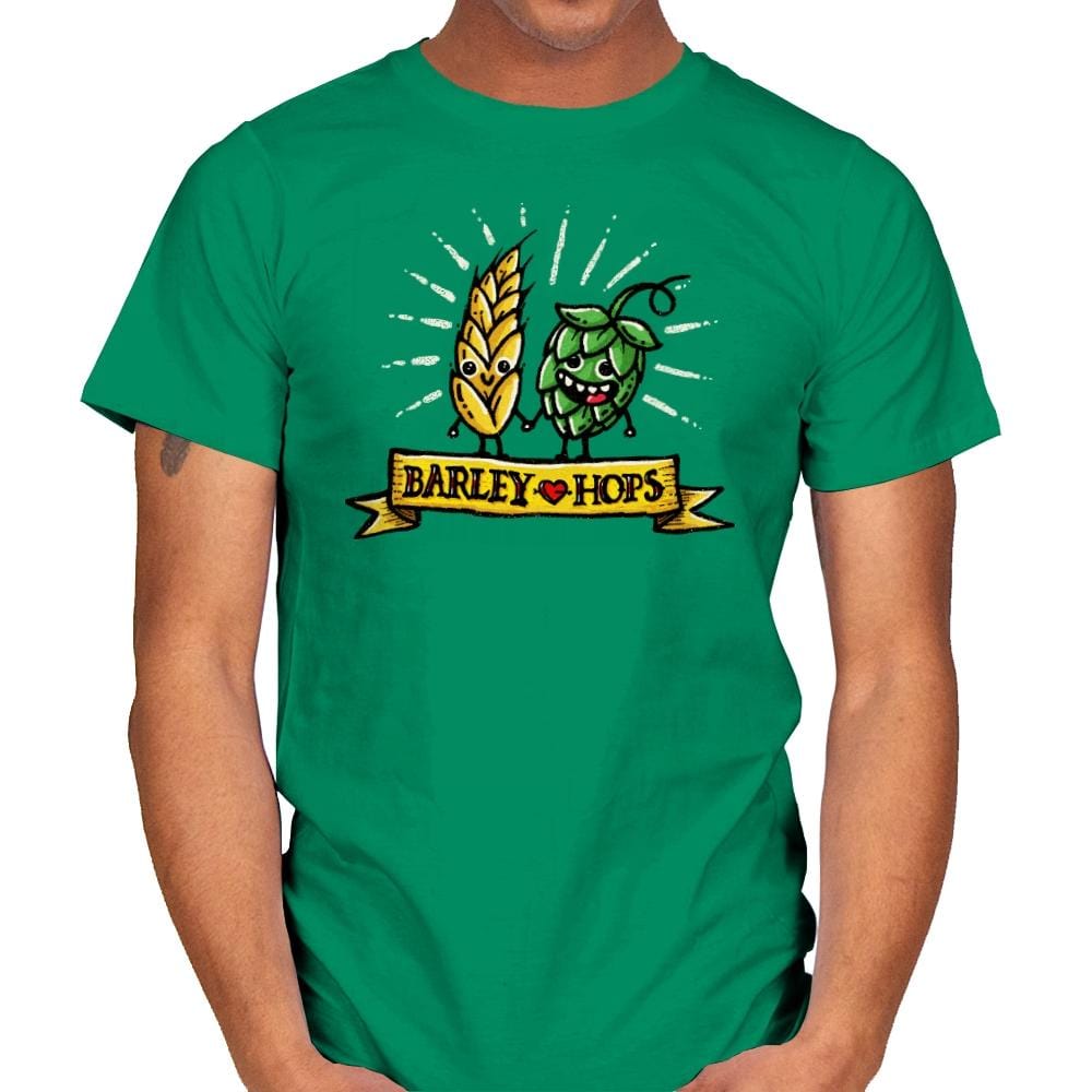 Barley Love Hopes - Mens T-Shirts RIPT Apparel Small / Kelly