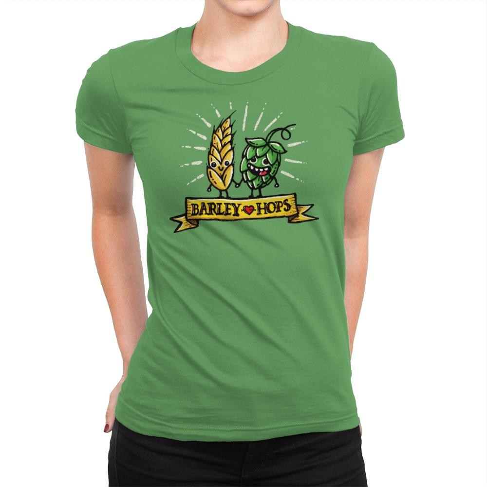 Barley Love Hopes - Womens Premium T-Shirts RIPT Apparel Small / Kelly