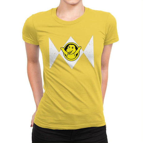 Barney Saurus - Womens Premium T-Shirts RIPT Apparel Small / Vibrant Yellow