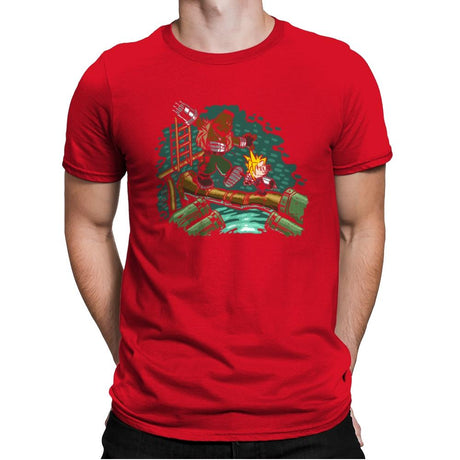 Barret & Cloud - Mens Premium T-Shirts RIPT Apparel Small / Red