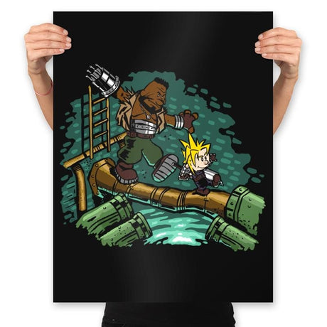 Barret & Cloud - Prints Posters RIPT Apparel 18x24 / Black