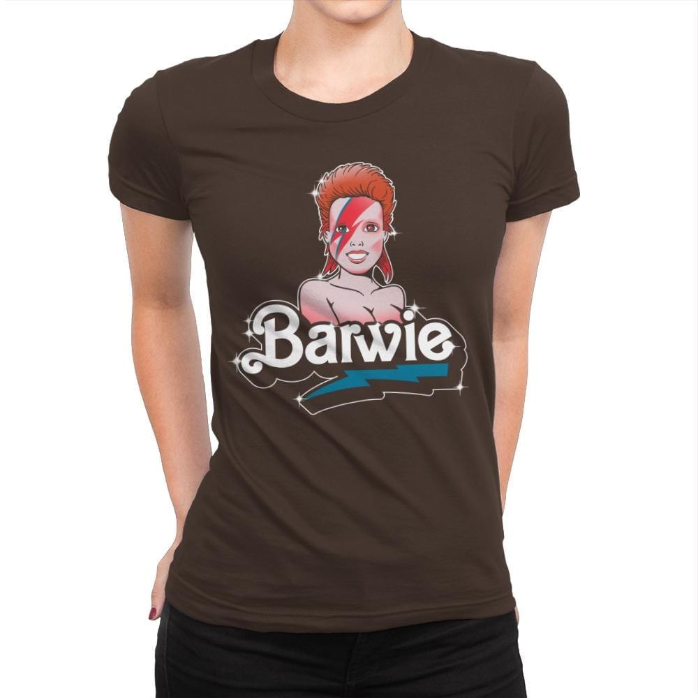 Barwie - Womens Premium T-Shirts RIPT Apparel Small / Dark Chocolate