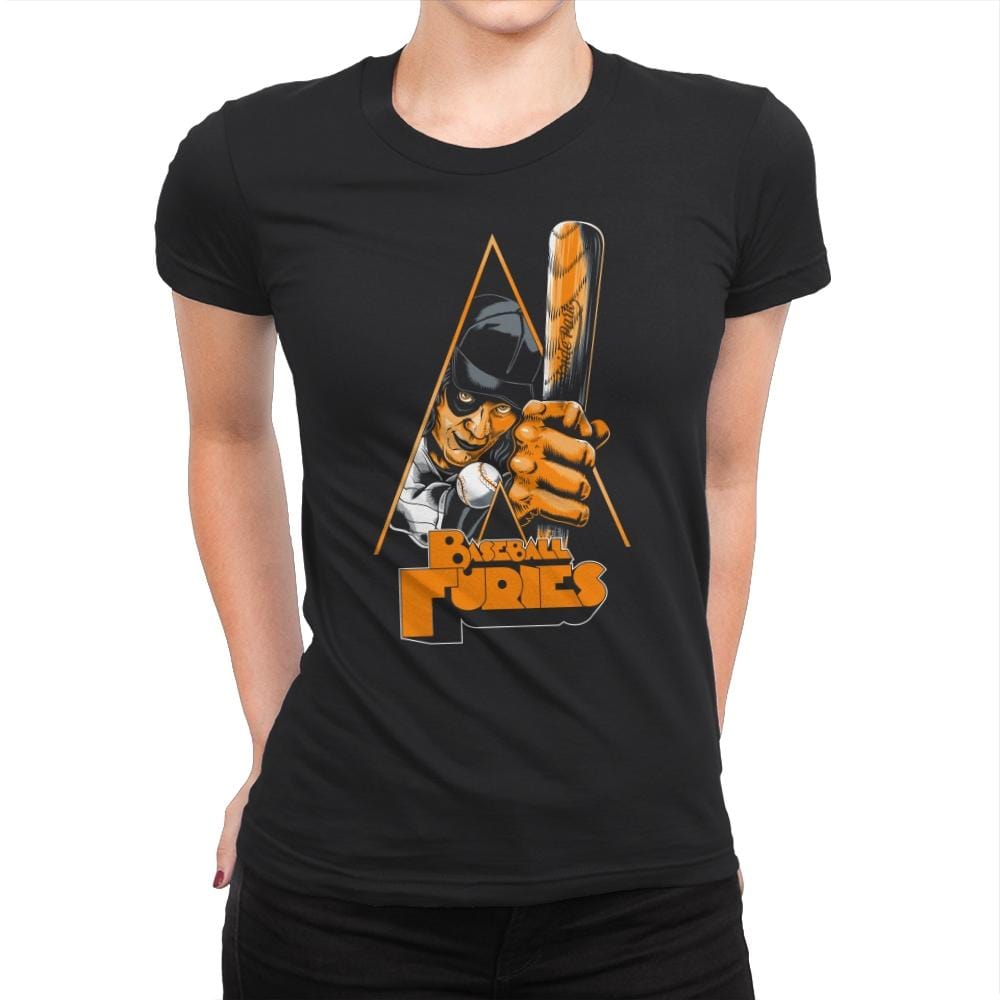 Baseball Furies - Womens Premium T-Shirts RIPT Apparel Small / Black