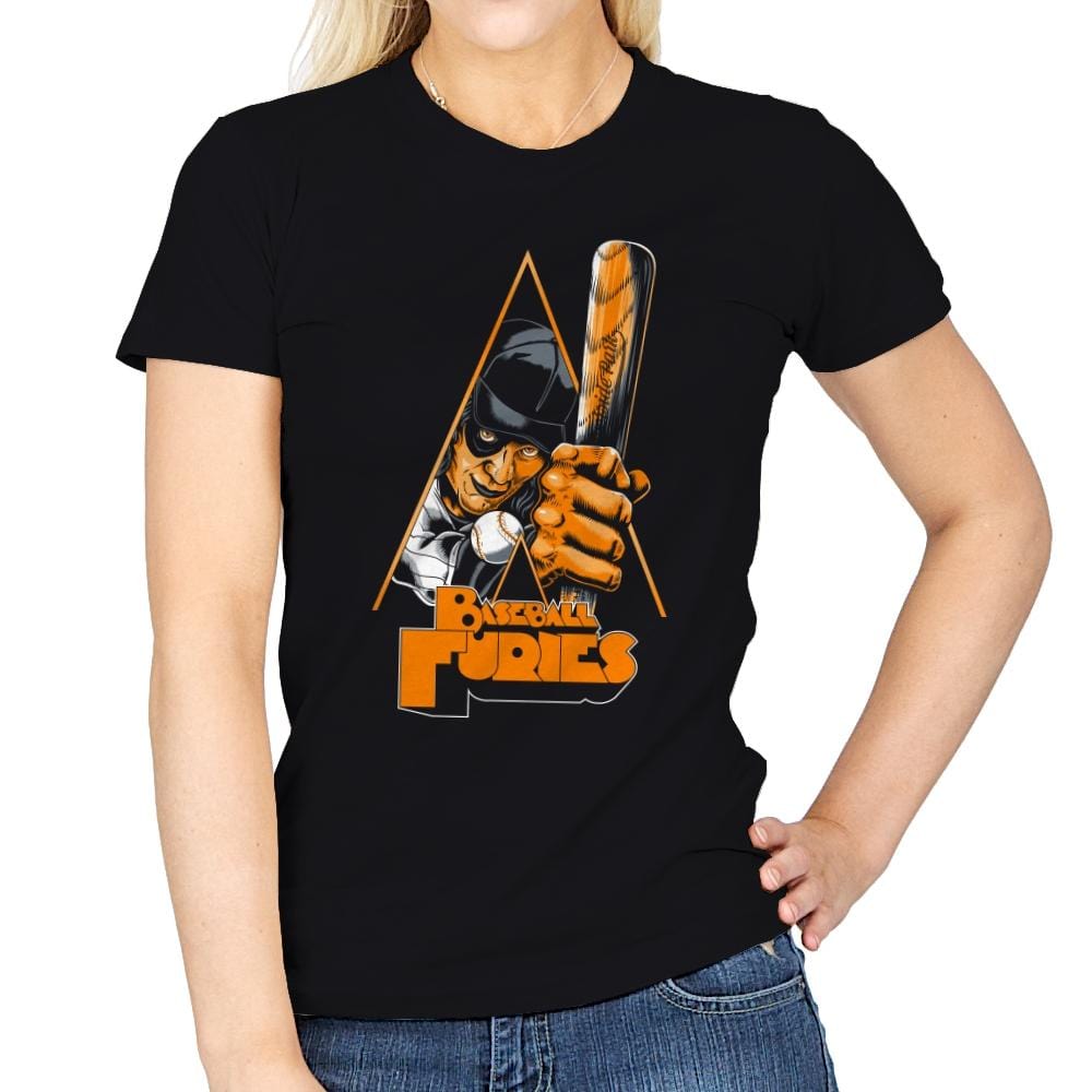 Baseball Furies - Womens T-Shirts RIPT Apparel Small / Black