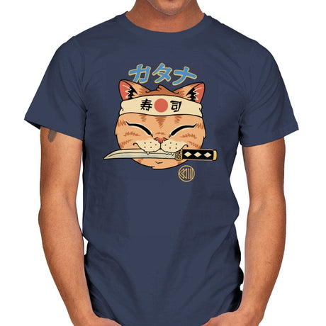 Basic Catana Head - Mens T-Shirts RIPT Apparel Small / Navy