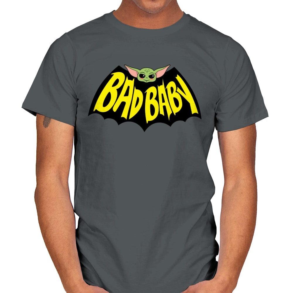 Bat Baby - Mens T-Shirts RIPT Apparel Small / Charcoal