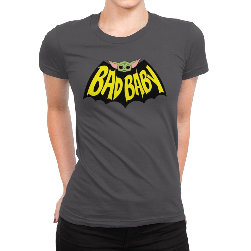 Bat Baby - Womens Premium T-Shirts RIPT Apparel Small / Heavy Metal