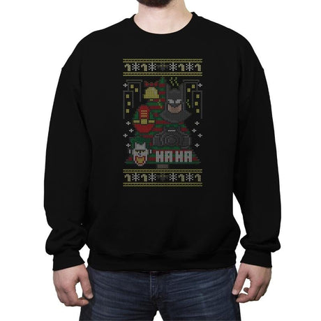 Bat Bells - Crew Neck Sweatshirt Crew Neck Sweatshirt RIPT Apparel Small / Black
