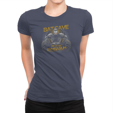 Bat Cave Gym Exclusive - Womens Premium T-Shirts RIPT Apparel Small / Indigo