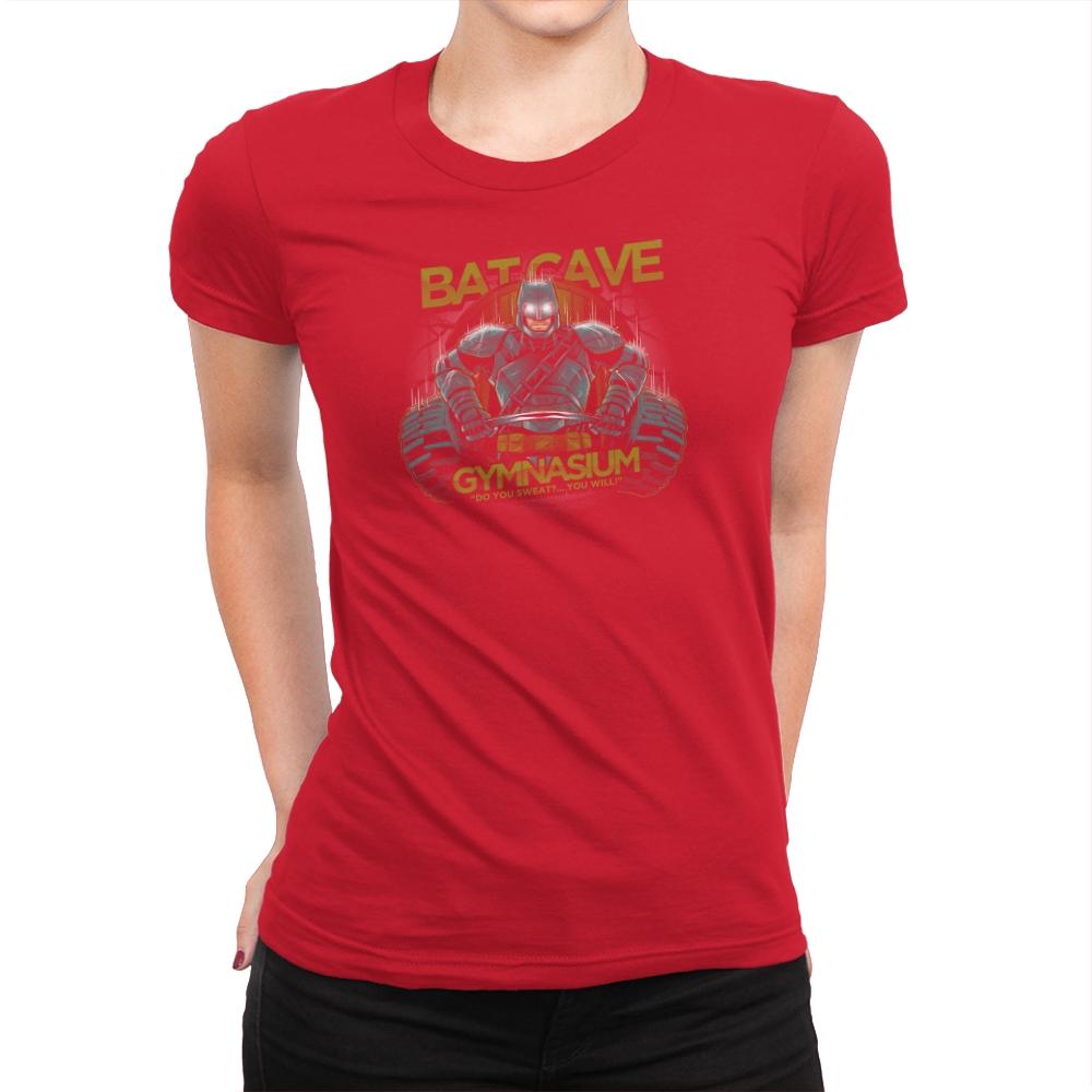 Bat Cave Gym Exclusive - Womens Premium T-Shirts RIPT Apparel Small / Red