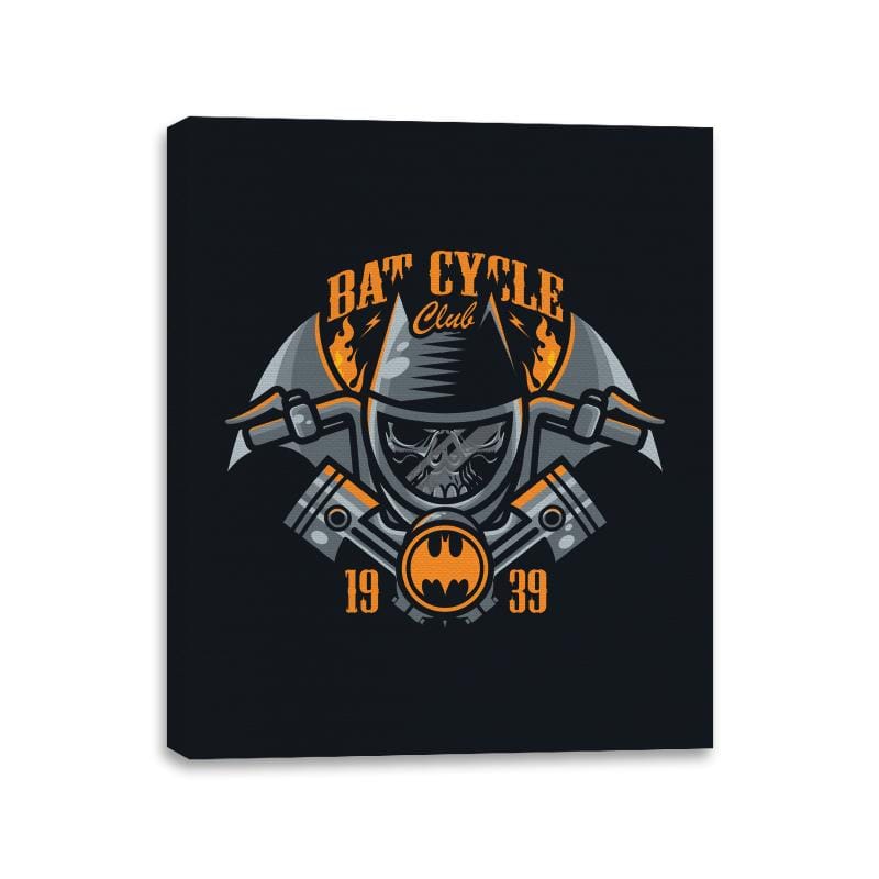 Bat Cycle Club - Canvas Wraps Canvas Wraps RIPT Apparel 11x14 / Black