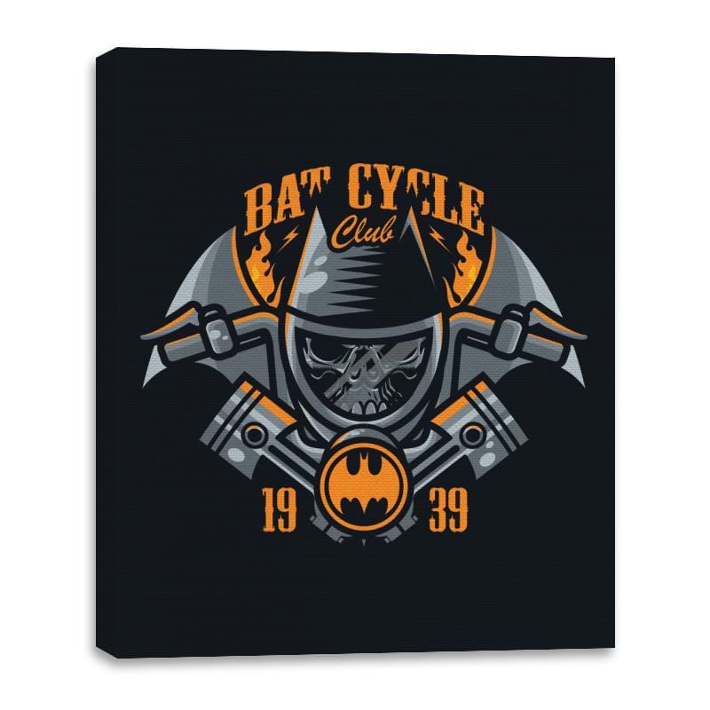 Bat Cycle Club - Canvas Wraps Canvas Wraps RIPT Apparel 16x20 / Black