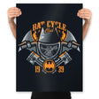 Bat Cycle Club - Prints Posters RIPT Apparel 18x24 / Black