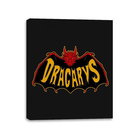 Bat-Dracarys - Canvas Wraps Canvas Wraps RIPT Apparel 11x14 / Black