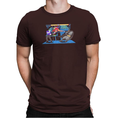 Bat Fight Exclusive - Mens Premium T-Shirts RIPT Apparel Small / Dark Chocolate