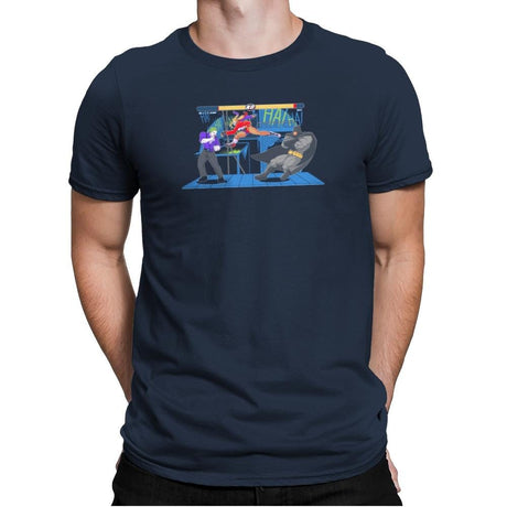 Bat Fight Exclusive - Mens Premium T-Shirts RIPT Apparel Small / Midnight Navy