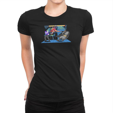 Bat Fight Exclusive - Womens Premium T-Shirts RIPT Apparel Small / Black