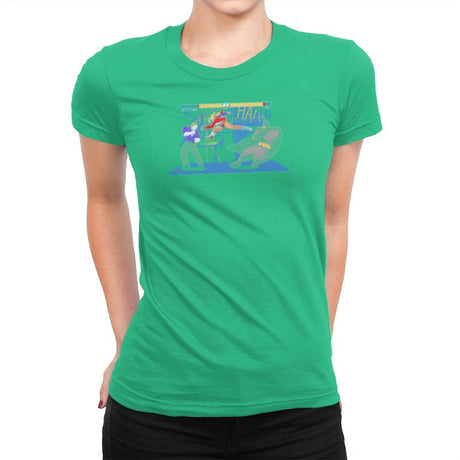 Bat Fight Exclusive - Womens Premium T-Shirts RIPT Apparel Small / Kelly Green