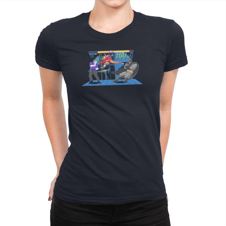 Bat Fight Exclusive - Womens Premium T-Shirts RIPT Apparel Small / Midnight Navy