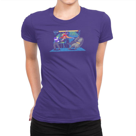 Bat Fight Exclusive - Womens Premium T-Shirts RIPT Apparel Small / Purple Rush