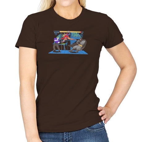 Bat Fight Exclusive - Womens T-Shirts RIPT Apparel Small / Dark Chocolate