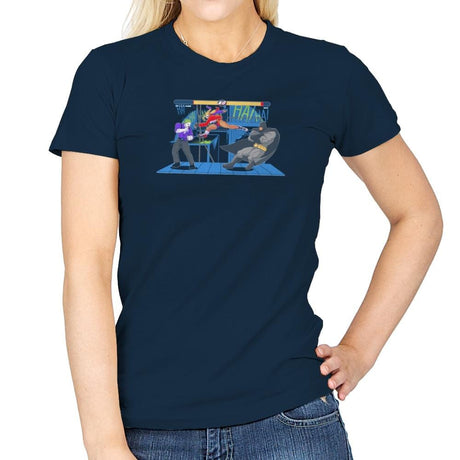 Bat Fight Exclusive - Womens T-Shirts RIPT Apparel Small / Navy