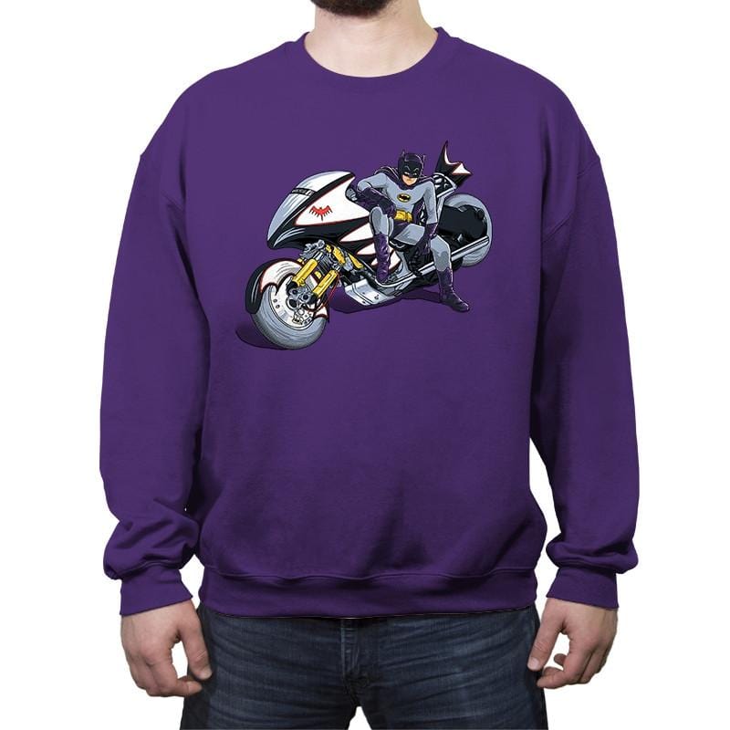Bat Gang - Crew Neck Sweatshirt Crew Neck Sweatshirt RIPT Apparel Small / Purple