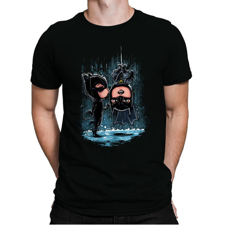 Bat Kiss - Mens Premium T-Shirts RIPT Apparel Small / Black