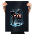 Bat Kiss - Prints Posters RIPT Apparel 18x24 / Black