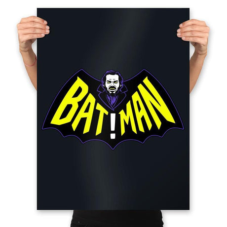 Bat!Man - Prints Posters RIPT Apparel 18x24 / Black