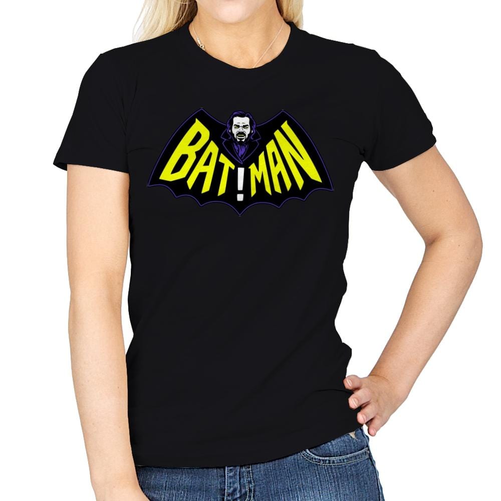 Bat!Man - Womens T-Shirts RIPT Apparel Small / Black