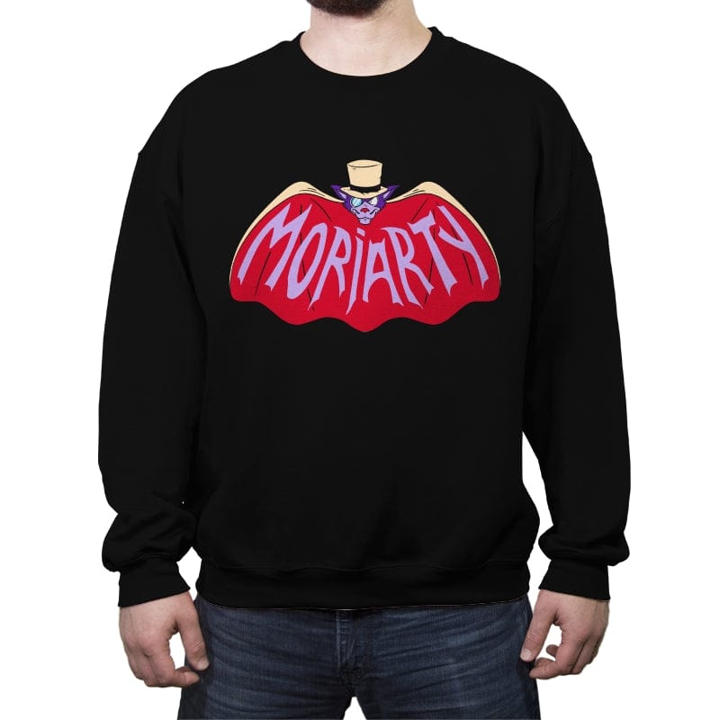 Bat Professor - Crew Neck Sweatshirt Crew Neck Sweatshirt RIPT Apparel Small / Black