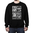 Bat's Most Wanted - Crew Neck Sweatshirt Crew Neck Sweatshirt RIPT Apparel Small / Black