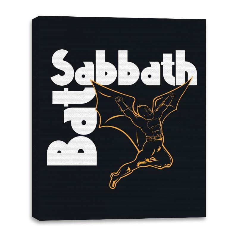 Bat Sabbath - Canvas Wraps Canvas Wraps RIPT Apparel 16x20 / Black