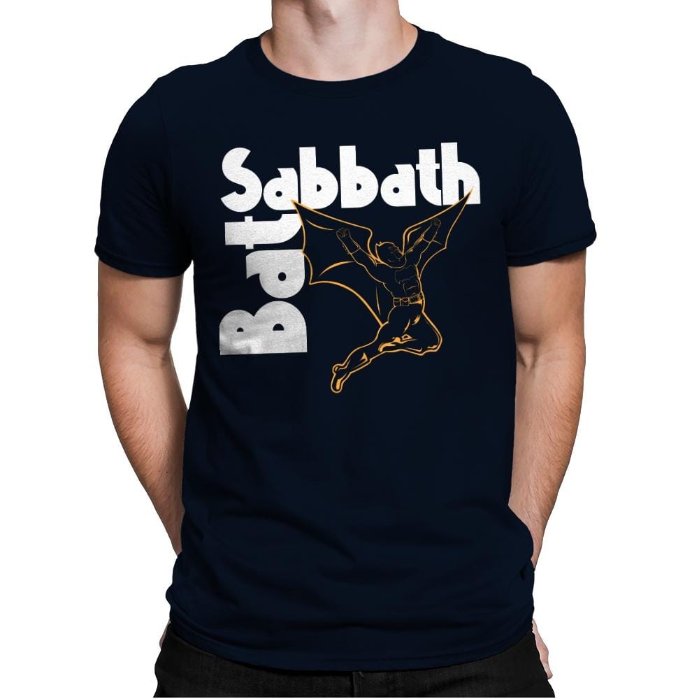 Bat Sabbath - Mens Premium T-Shirts RIPT Apparel Small / Midnight Navy