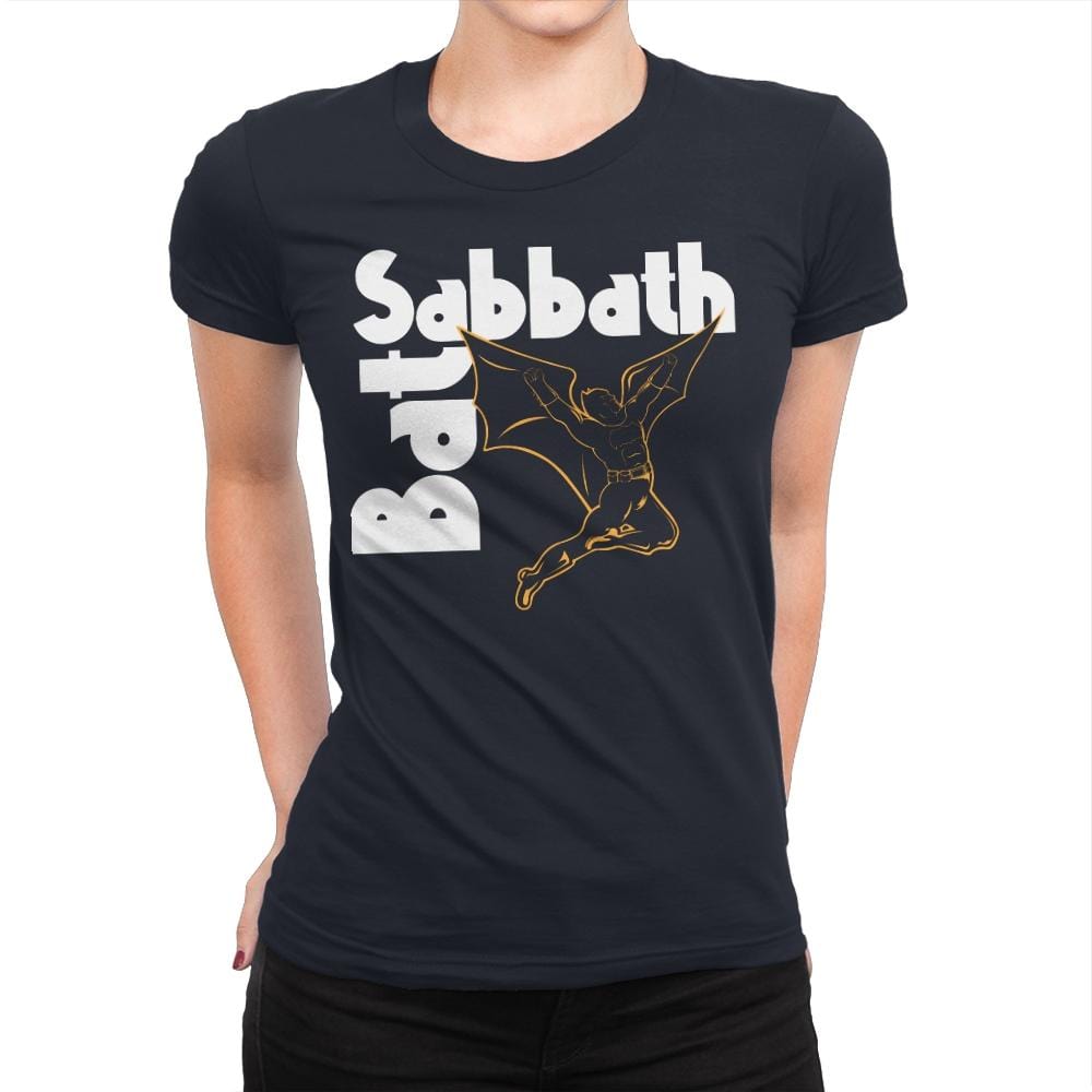 Bat Sabbath - Womens Premium T-Shirts RIPT Apparel Small / Midnight Navy
