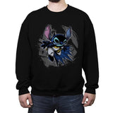 Bat-Stitch - Crew Neck Sweatshirt Crew Neck Sweatshirt RIPT Apparel Small / Black
